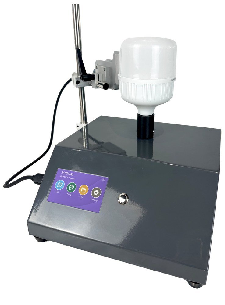 Impresora TIJ con base rotativa para productos circulares